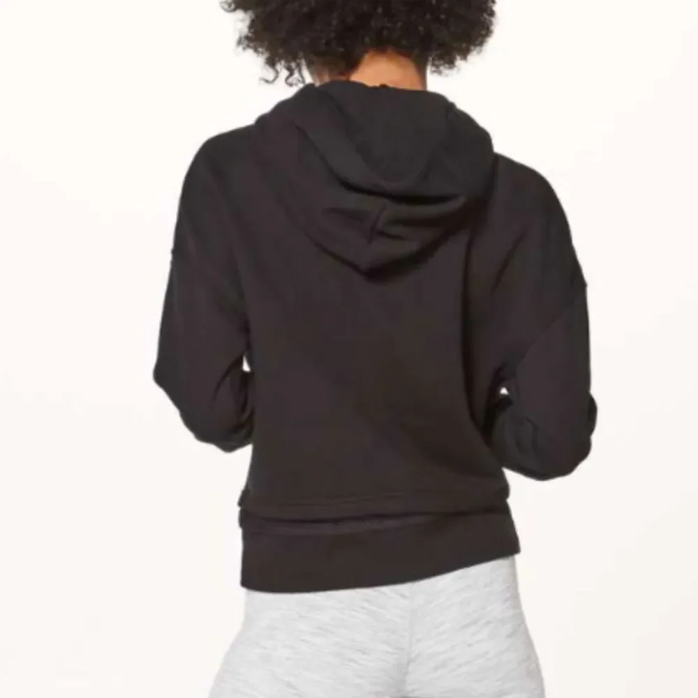 Lululemon Warm Down Hoodie Loose Fit Black Size 6 Athleisure Activewear Yoga